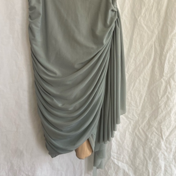 Miss Circle Grey Ruched Draping Mesh Corset Dress Size XS - Picture 3 of 16
